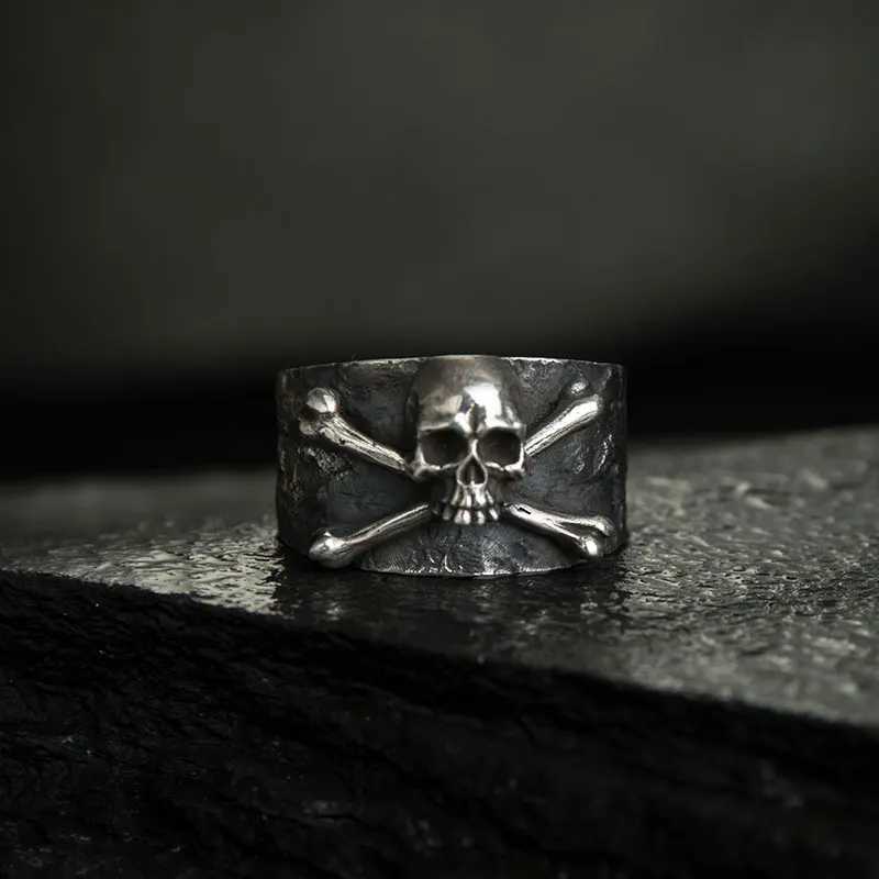 Retro Personality Gothic Pirate Skull Rings for Men Women Hip Hop Rock Party Biker JewelryXJ250219