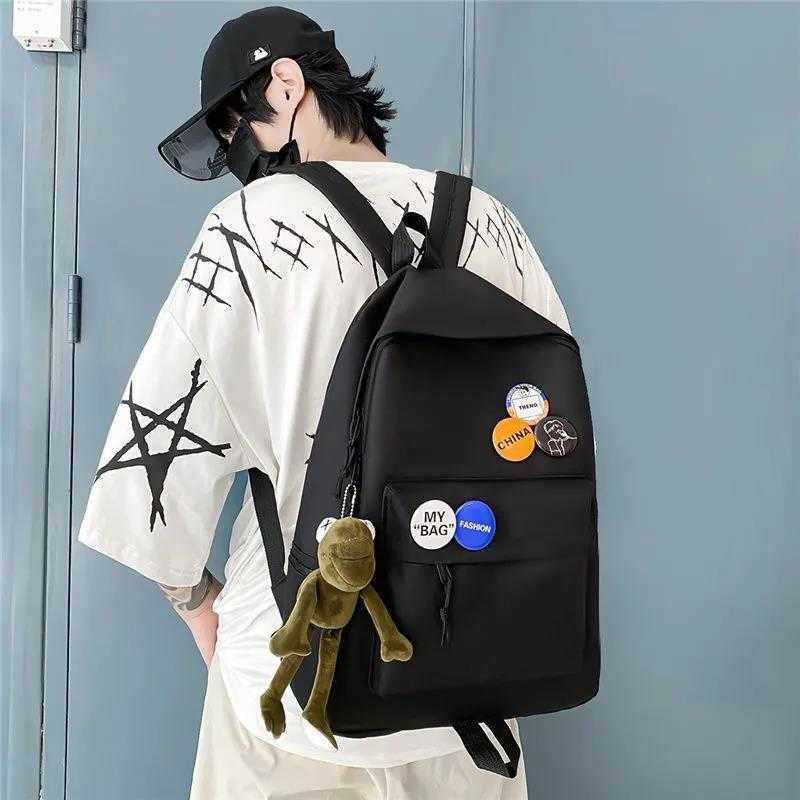 Backpack For Men Simple And Large Capacity Travel Backpack Casual Middle School Student High School Student College Student Backpack Day Backpack Trav