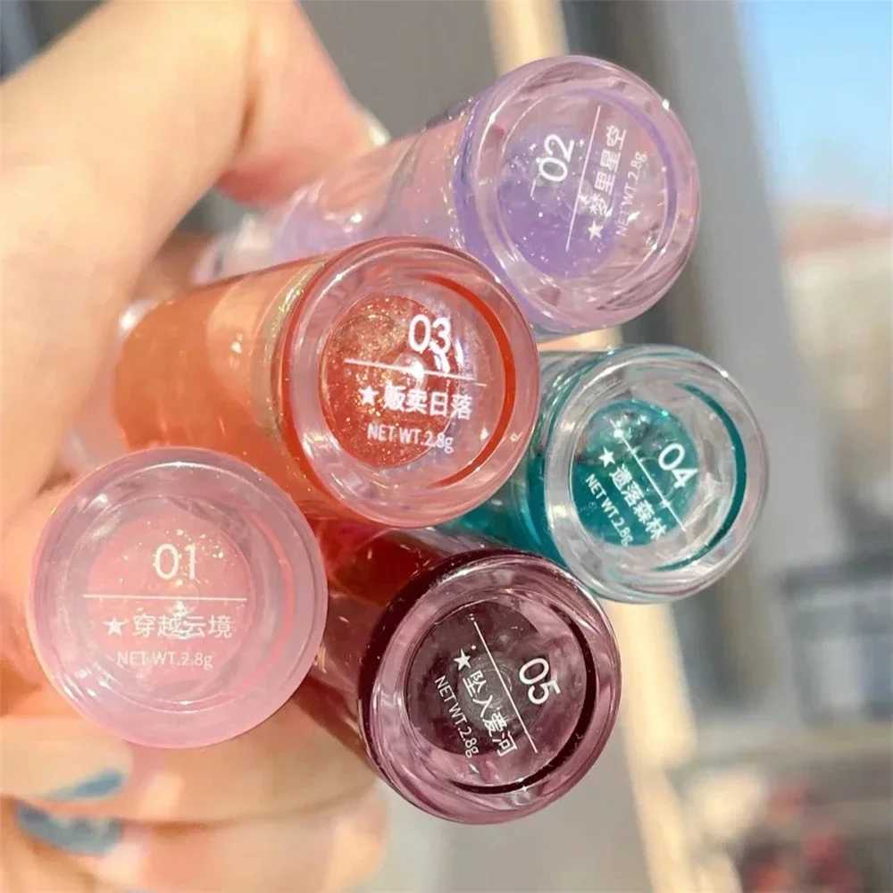 Transparent crystal jelly lip gloss transparent mirror moisturizing lipstick glitter liquid lipstick fruit flavor lip glossW250219