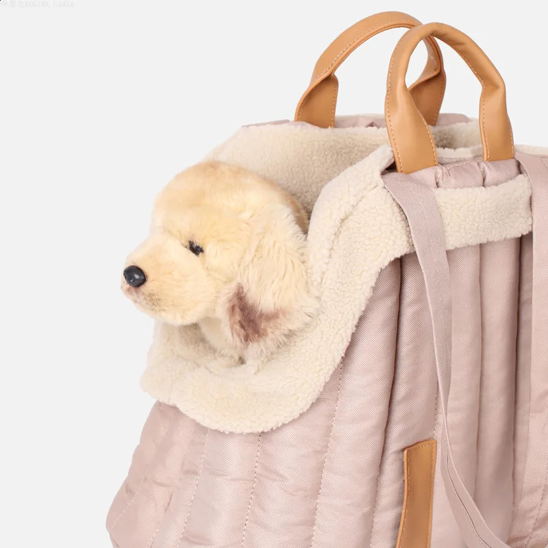 Pet Dog Bag Is Portable and Comfortable for Travel Handbag Winter Warm Removable Velvet Handbag Accesorios Para Perros 250217