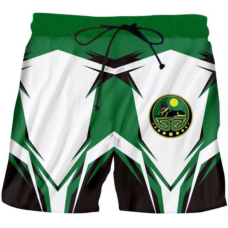 Men's Shorts Chechnya Russian Graphic Beach Shorts Men 3D Printing Board Shorts Swimsuit Summer Bermuda Surf Swim Trunks Cool Kids Ice Shorts z25