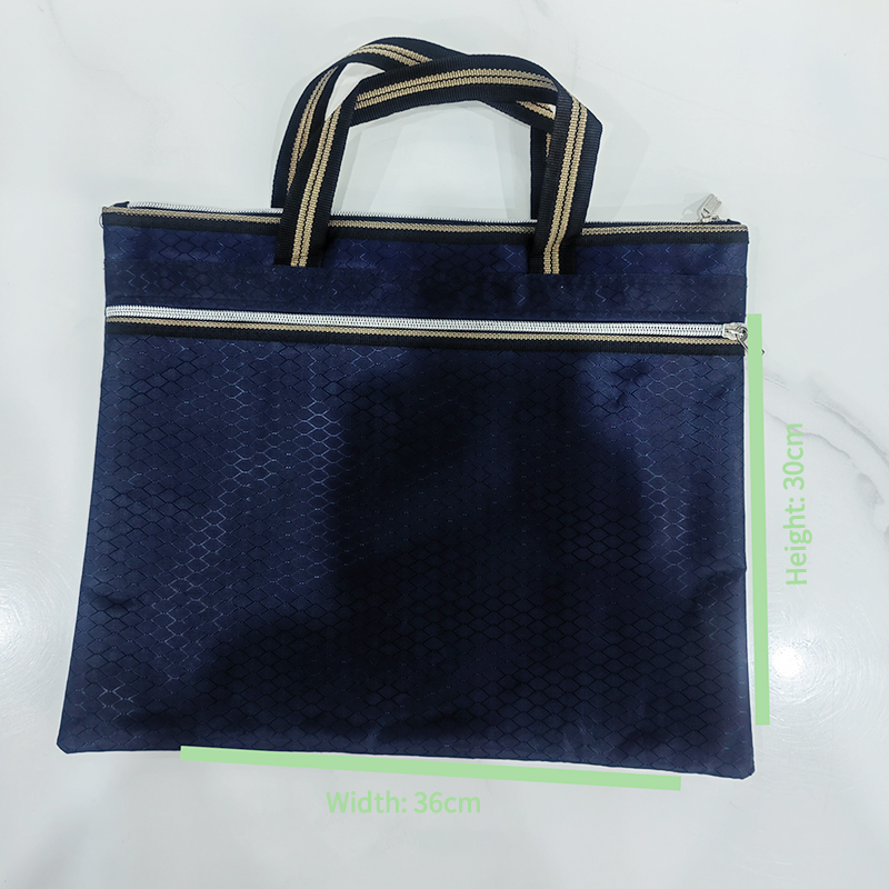 Spot Handheld File Bag, Conference Data Bag, Tutorial File Bag, Zipper Oxford Cloth Archive briefcase
