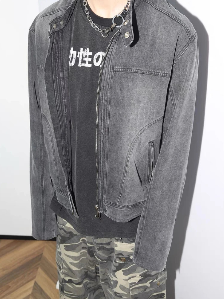 Denim Jackets for Men Washed Vintage Cool Personality Japanese Style Handsome High Street Couples Outwear Daily Jackets Men 250214