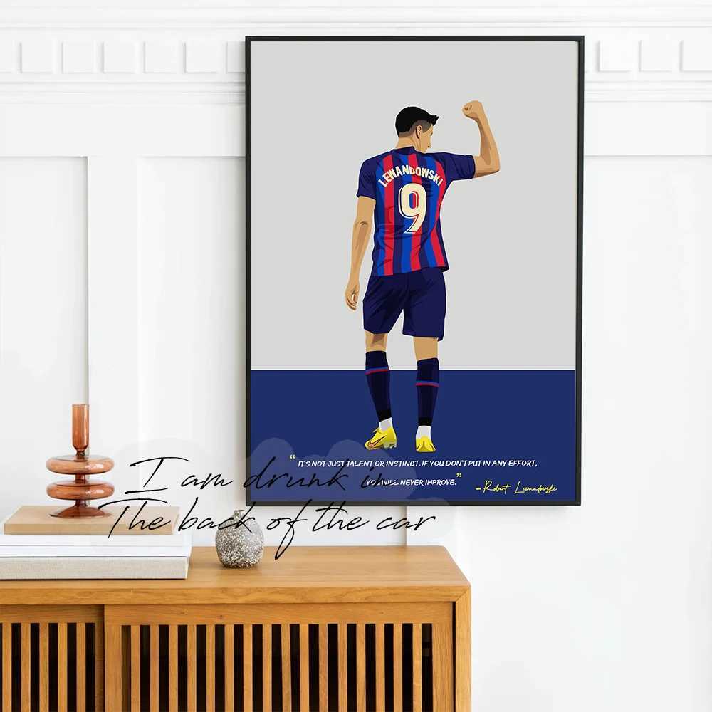 Barcelona Soccer Spotters Poster Canvas Printing Poster Soccer He Ro Wall Art Decor Players Fans Gift Prints Wall Decoration Y250218