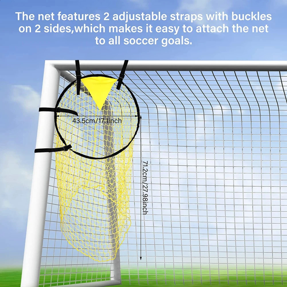 Foldable Soccer Training Shooting Net Pocket Equipment Football Game Training Target Net Goal Practice Shooting Soccer Tops 250218