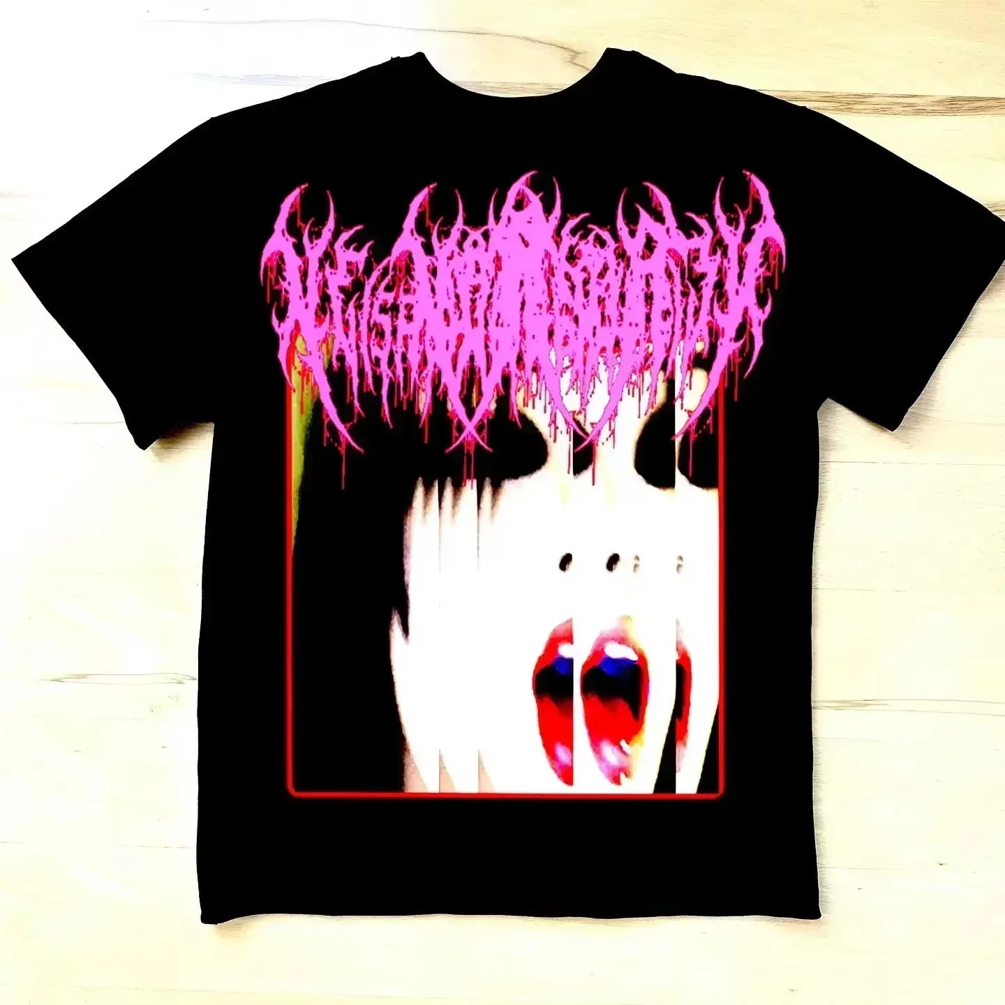 Harajuku Retro Drolandmiller Face Print Goth Style Graphic T Shirts Men Women Tshirt Streetwear Y2k Tops Mens Clothing Tshirt 250218