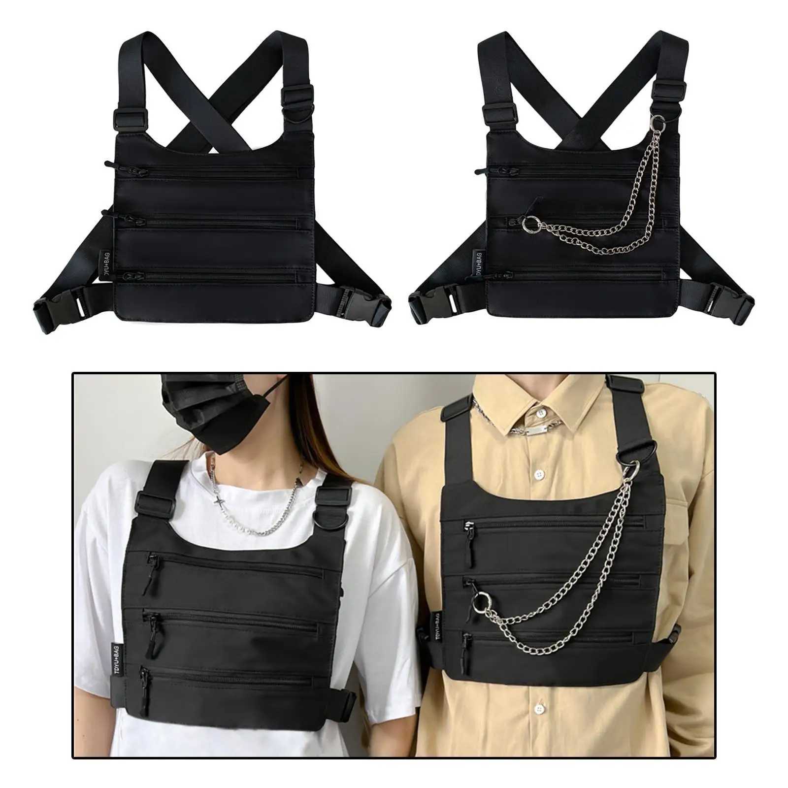 Chest Bags Chest Rig Pack Fashion Male Bag Pocket Vest Bag for LeisureXJ250219