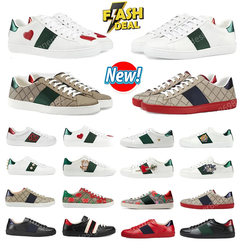 Designer Men Women Casual Shoes Bee Snake Tiger Sneakers Chaussures Genuine Leather Shoe Embroidery Classic Trainers Sneaker shoes Size 35-45
