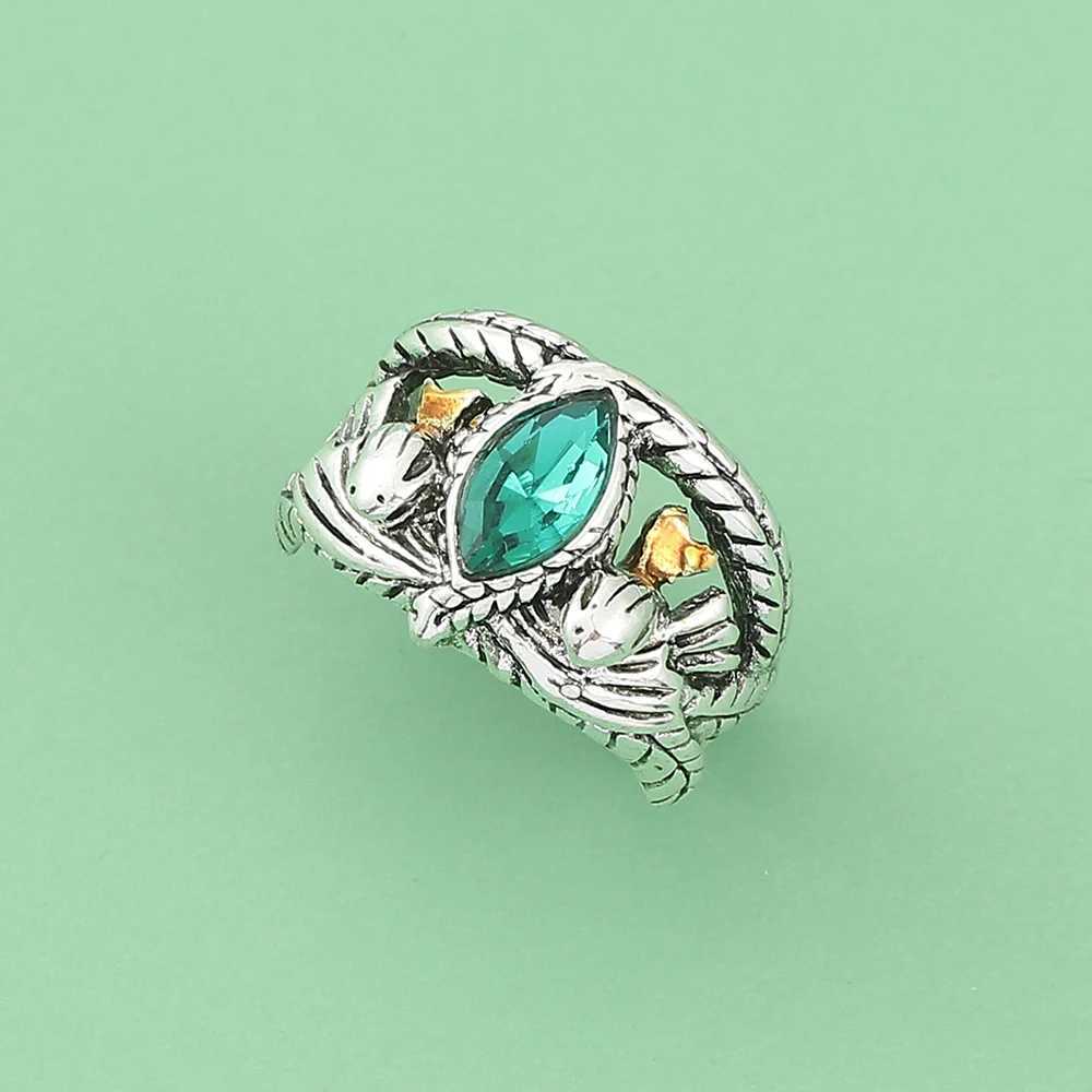 Lord Ring of Barahir Aragorn Gondor Green Crystal Rings Cosplay Creativity Personality Jewelry Gifts for MenXJ250219