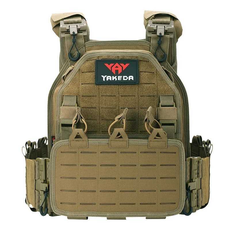 Yakeda Tactical Equipment Fast Release Outdoor Training Chalecos Molle Camo Body Protection Plate Carrier Tactical VestXJ250219