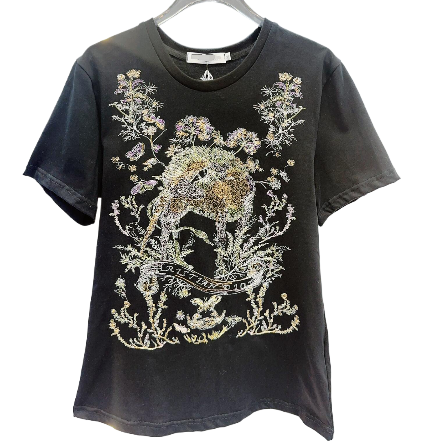Di0r floral embrodiery Tshirt graffiti Customized Fashion Tailored Fashion drop shipping wholesale factory outlet D