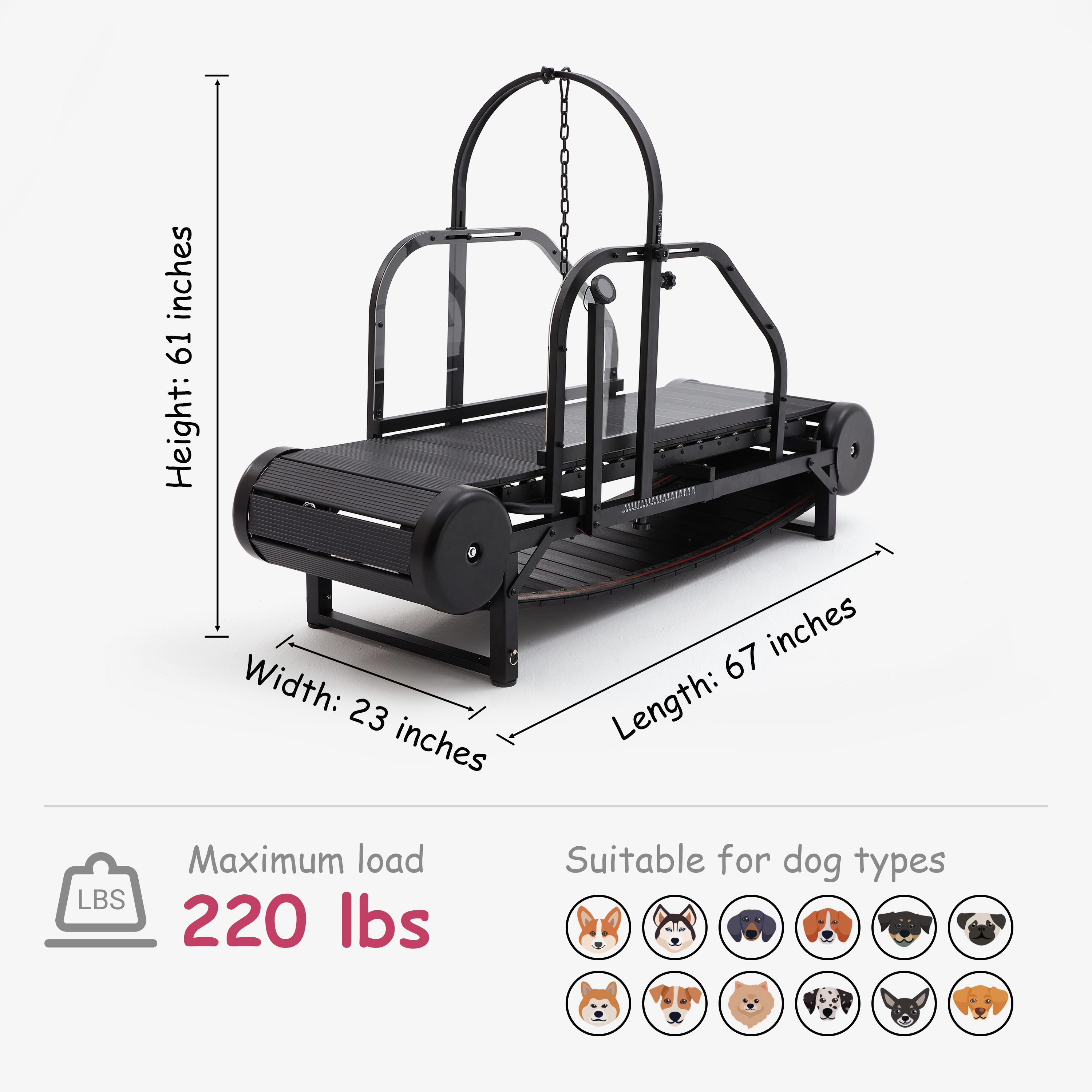 Larger Dog Non-electric Equipment Apparel Heavy Duty Pet Running Fiess Treadmill Walking hine Unpowered Run Tools For Dogs