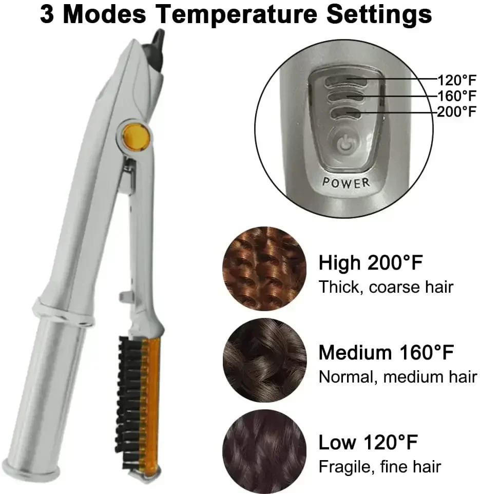 Professional Hairs Curler Straighter Rotating Hair Brush Curler Styler Hair Styling Tools Curling Iron Straighting Brush 2 In 1 250214