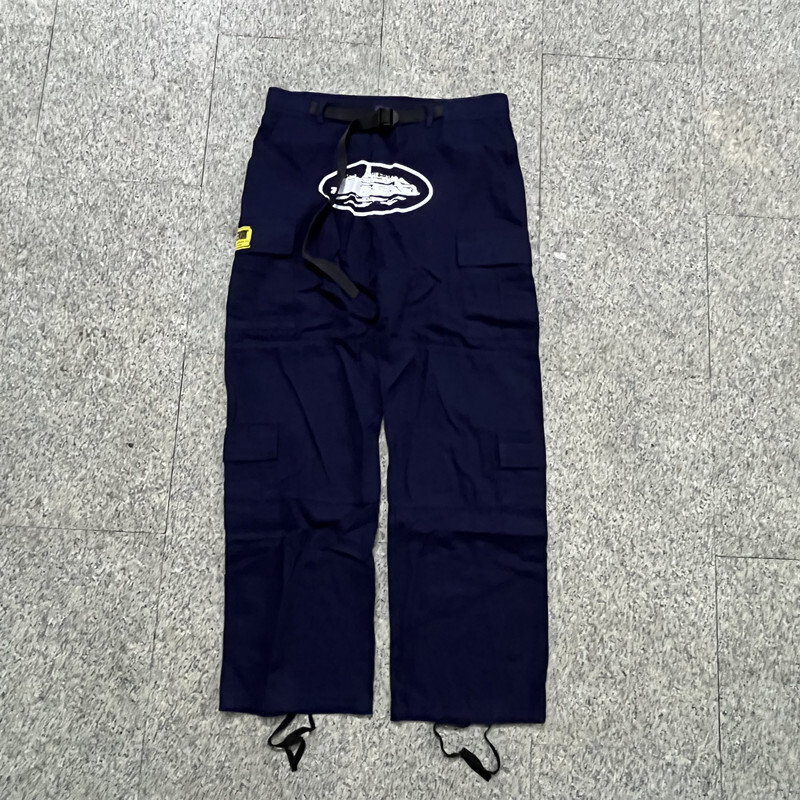 24S Trendy Devil's Island Multi Pocket Elastic Casual Work For Couples, High Street Pants