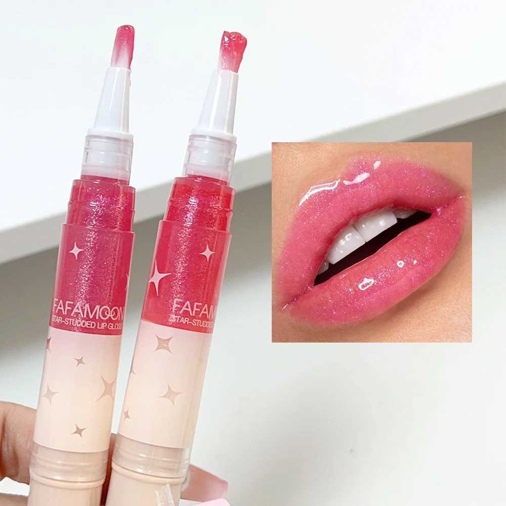 Waterproof diamond glitter rotary pen lip gloss lasting mirror moisturizing shimmer liquid lipstick Korean cosmeticsW250219