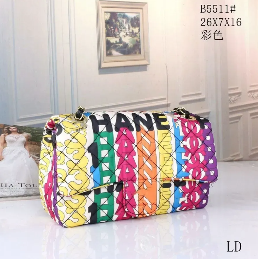 2023 hot tote bag shoulder bag luxury bag crossbody designer bags pink messenger color fashion bags Chains Check black crossbody designer women bag