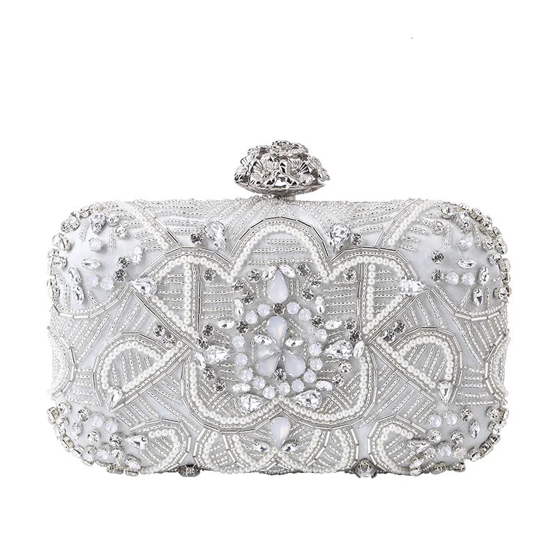 Womens Handheld Bag with European and American Style Diamond Embedding Party Evening Dress Bridesmaid Storage 250218