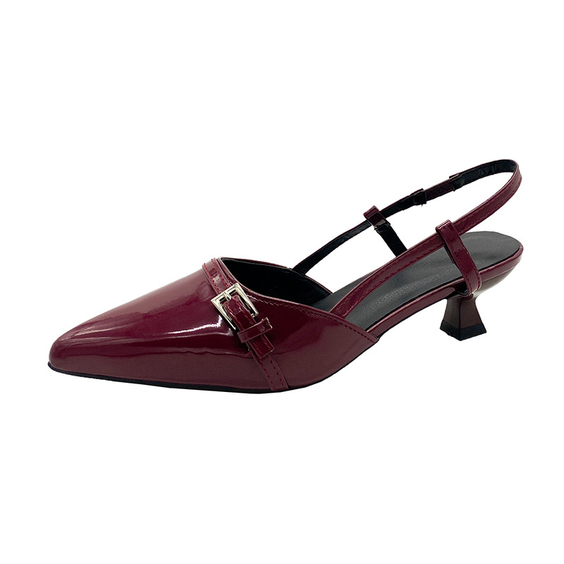 Free shipping designer Sandals for woman 2025 new summer sexy Stiletto Heel Solid Dress slippers
