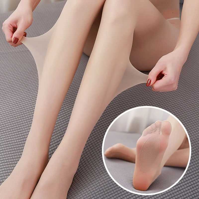 Ultra-Thin Nylon Pantyhose for Women Tights Solid Color Elastic Skinny Female Black Skin Breathable Transparent StockingsT250219