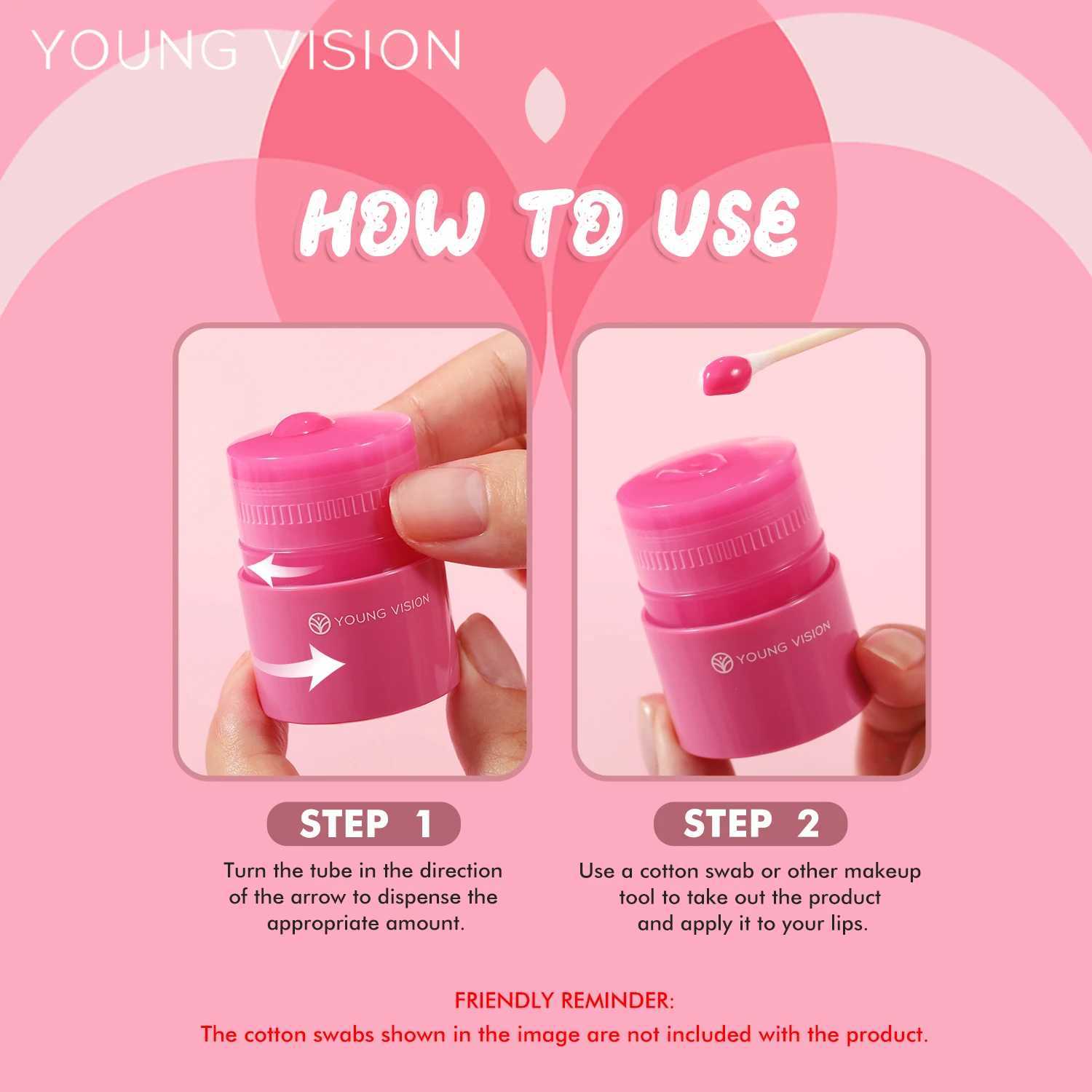 VISION 6 Color Options Twist Lip Gloss Smooth Moisturizing Lip Color Fade Lip Line Enhancement lipstickW250219