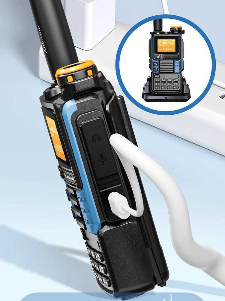 Quansheng UV-K6 Walkie Talkie 5W Air Band Radio Tyep C Charge UHF VHF DTMF FM Scrambler NOAA Wireless Frequency Two Way CB RadioXJ250219