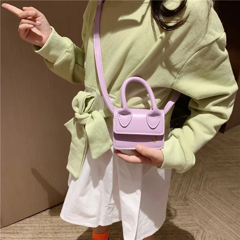 Childrens Handbag For Girl Bags Square Kid Purse and Shoulder Bag Fashion Ladies Crossbody Bags Mini Coin Pouch 250219