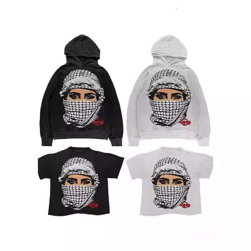 New street trend Y2K printed loose fitting unisex pullover hoodie