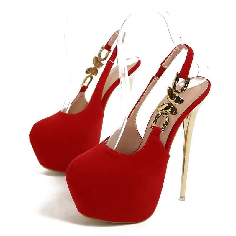 2025 New Arrivals Spring Sexy Round Toe Women Pumps Fetish Wedding Thin Heels Stripper Sgbacks Shoes