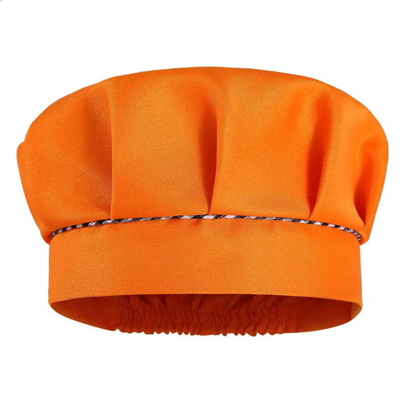 Children Personalized Kitchen Hat Fashion Solid Color Elastic Band Cooking Cap Boys Girls Toddler Dance Christmas Chef Hats 250117