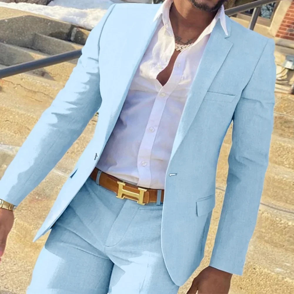 Elegant Mens Suits Notched Lapel 3 Pieces Blazer Vest and Pants Set for Wedding Business Evening Party Tuxedo Suits for Men 250213