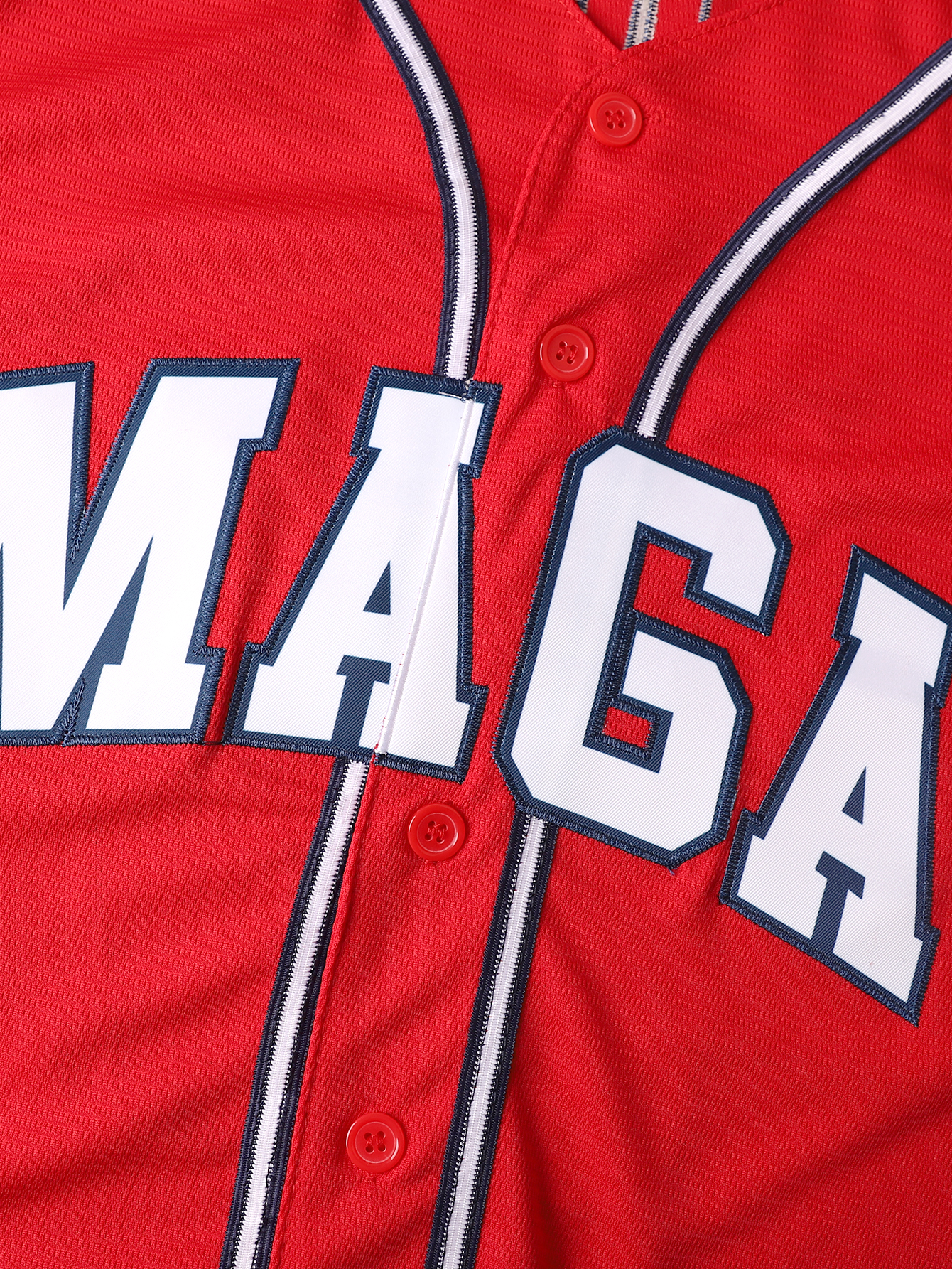 47 Trump Red Maga Baseball Jersey For Daily Casual&Sports Wear Men Size S-XXXL