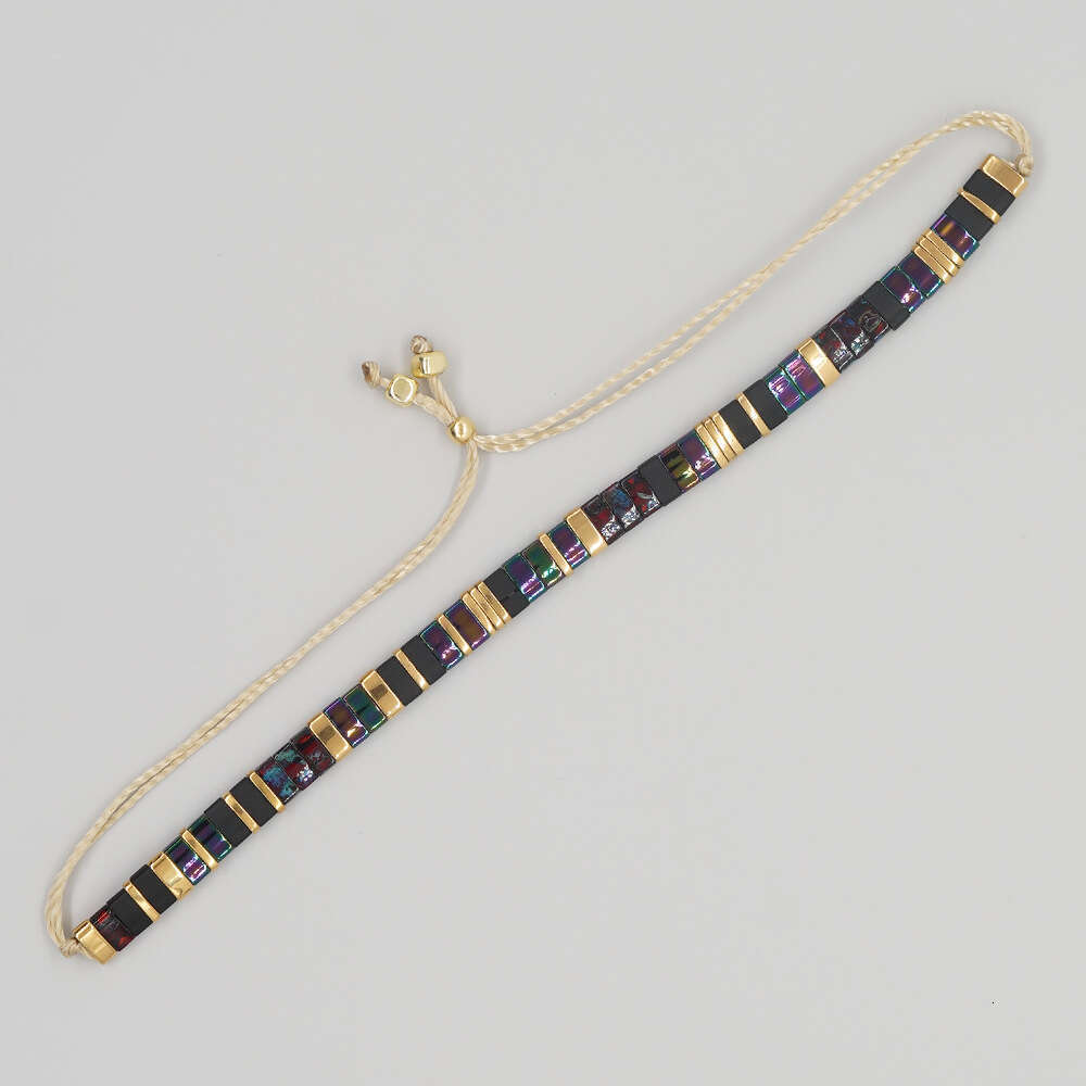 Commuter Ethnic Style Jewelry Tila Beads Fashion Trend Handmade Weaving Bracelet