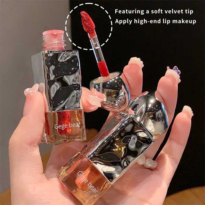 Gegebear Soft Mist Velvet Lip glaze Mist Lip gloss with white lipstick red matte makeup and color beauty must haveW250219