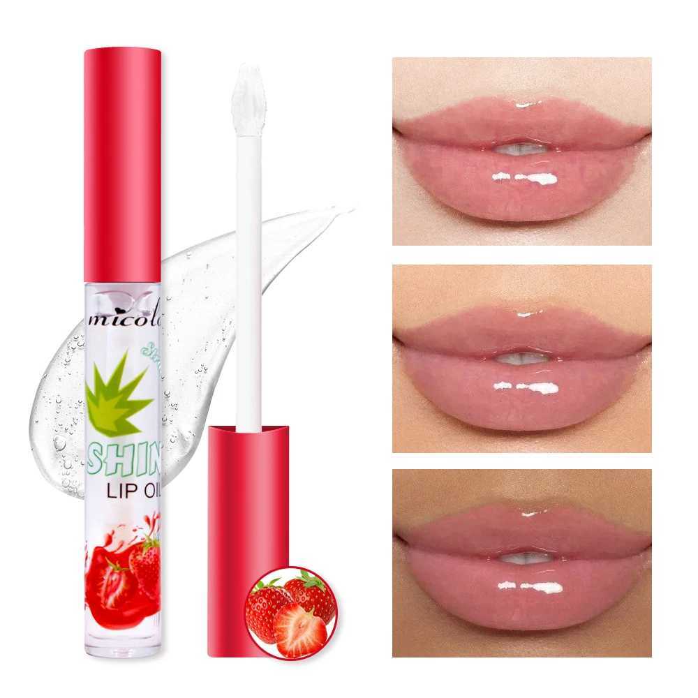 Strawberry lipstick gloss lip gloss moisturizing fruit transparent lip glaze moisturizing mirror lip oilW250219