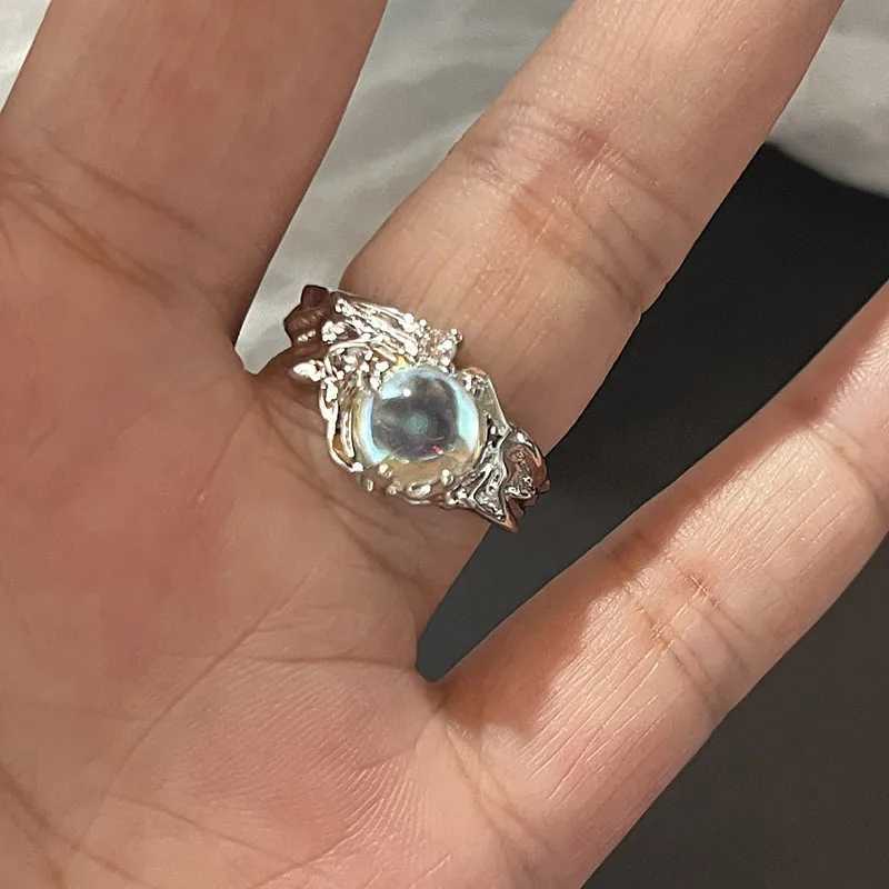 Kpop Y2K Punk Vintage Crystal Heart Star Ring Irregular Geometry Rings Set For Women Girl Fashion Korea Goth Jewelry AccessoriesXJ250219