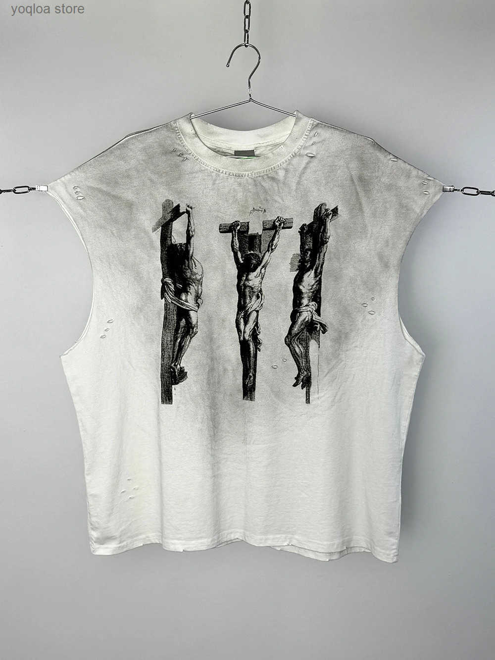 Men's T-Shirts Fashion Y2k Vintage Retro Washed Old Men Tops Cotton Vest Strtwear Oversize Casual Dirty Style T Graphics Slveless T Shirt T250219