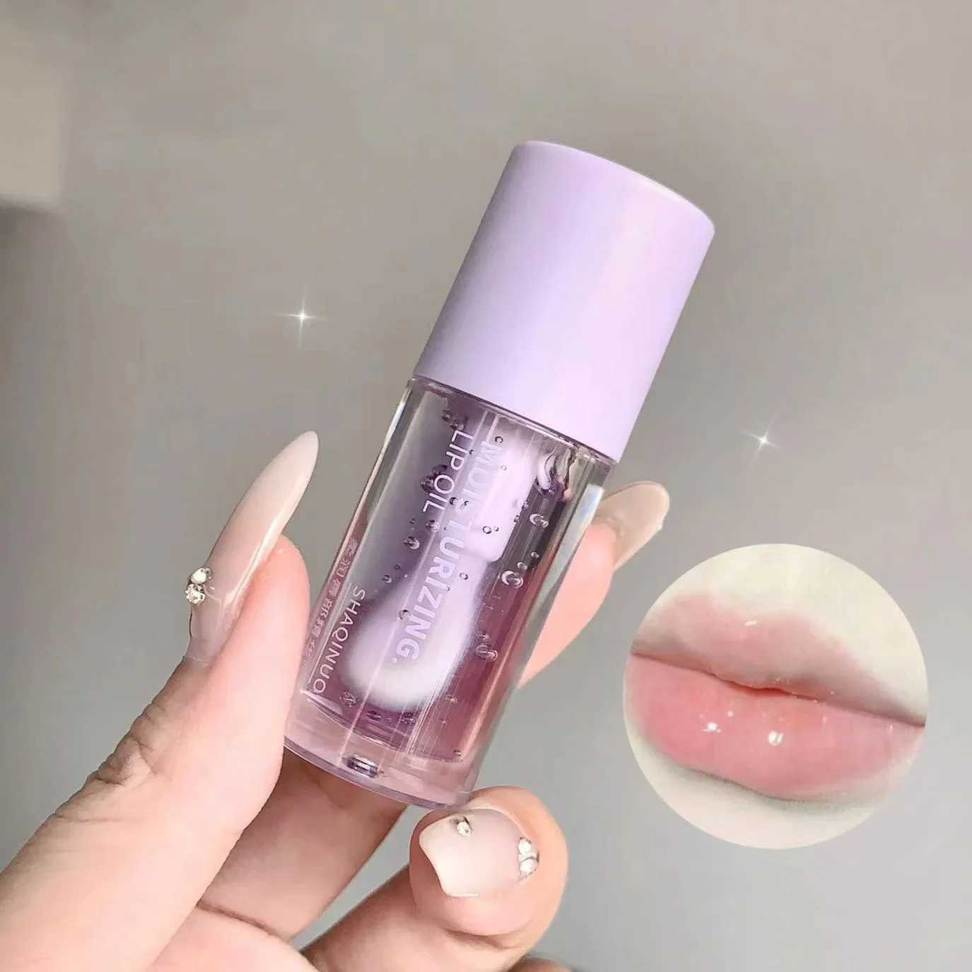 Transparent Water Gloss Jasmine Lemon Green Lip Oil Lasting Moisturizing Honey Lip Gloss Fading Lip Lines Lip Care OilW250219