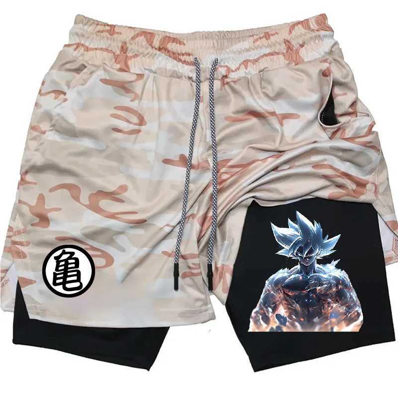 Summer Sporty Versatile Quick Dry Anime Print Mens Shorts Everyday Casual Personality Print Shorts 2024 W250219