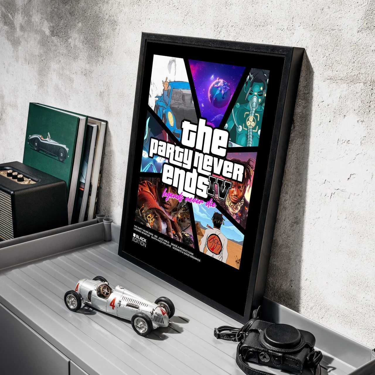 WRLD Ju Poster Hip Hop Rap Singer sic Album Asthma Bar Cover Photo HD Art Canvas Y250218