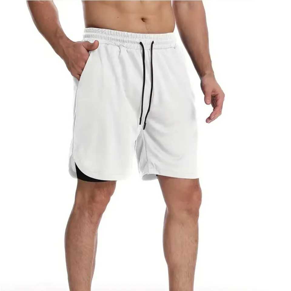 Sports Shorts Men Sportswear Double-deck Running Shorts 2 In Beach Bottoms Summer Gym Fitness Training Jogging Short Pants W250219
