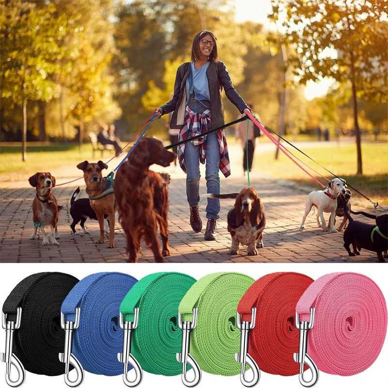Nylon Dog Training Leashes Walking Pet Leash Rope Traction Rope for Small Large Dogs 1.5M /1.8M /3M /4.5M/ 6M /10M Pet SuppliesXJ250218