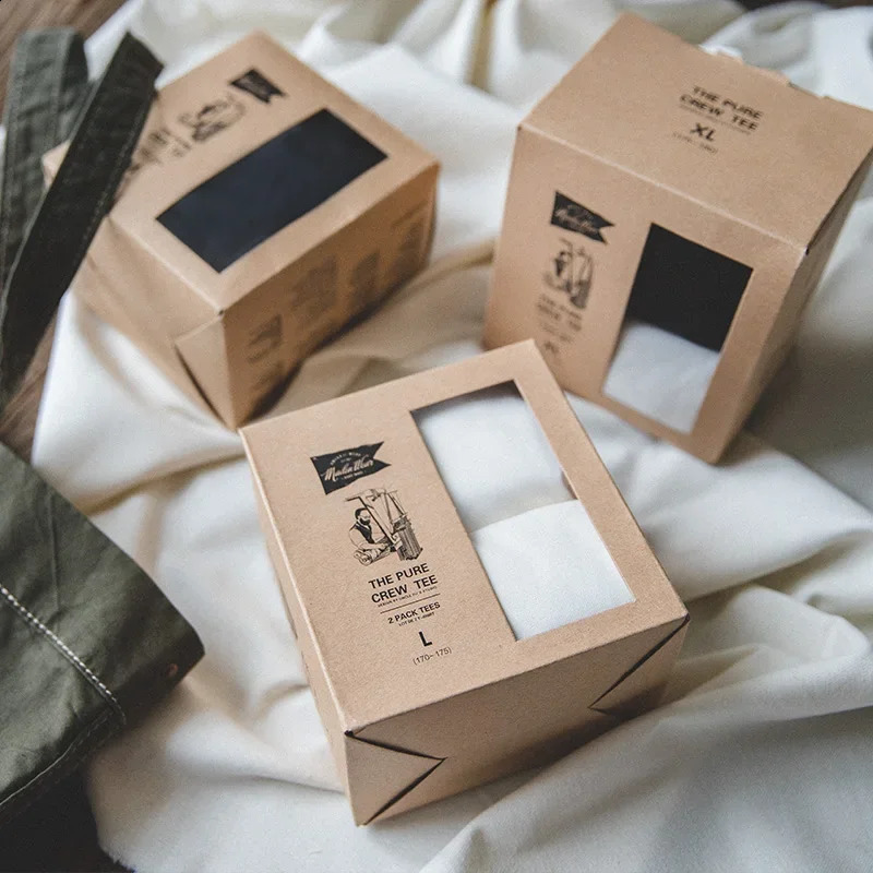 Maden 1Pc/2Pcs Solid Cotton Mens T-shirts Short-sleeved Round Neck Black Beige T-Shirt Classic Heavyweight Oversized Tees Tops 250214