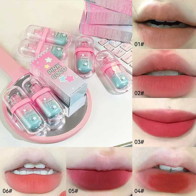 PinkCoco Lucky Star Matte Lip Color - Non transfer formula skin enhancement velvet matte finish lipstickW250219