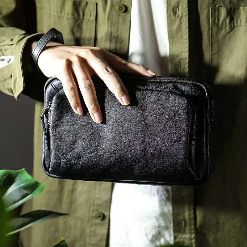 Wmnuo Brand Messenger Shoulder Man Genuine Cowhide Leather Crossbody Bag Male Mini Ipad Clutches Handbag Boys Qx769