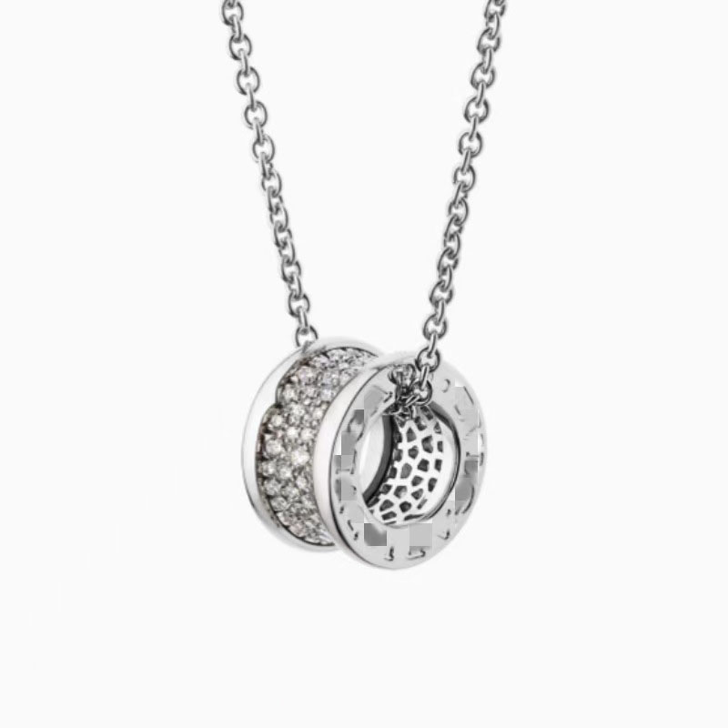 Brand men's and women's pendant luxurious ceramic stainless steel designer high version gold necklace
