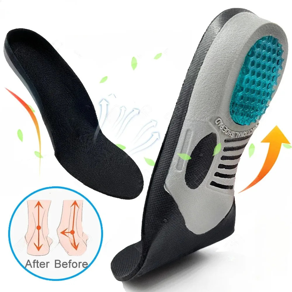 1 Pair Plantar Fasciitis Ortic Shoe Inserts Arch Support Gel Comfort Insoles Athletic Running For Women And Men 250219