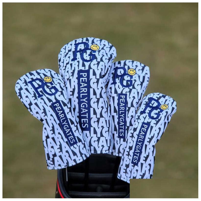 Other Golf Products Wood Iron Headcovers Set Pearly Gates Covers For Driver Fairway Hybrid Woods Irons Club Protector