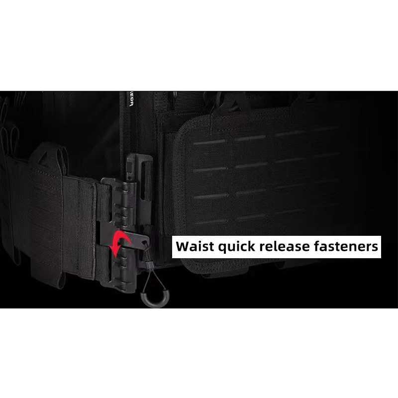 New combat vest 6094 quick detachable light laser cut tactical vest black gear to carry Military tactical vestXJ250219