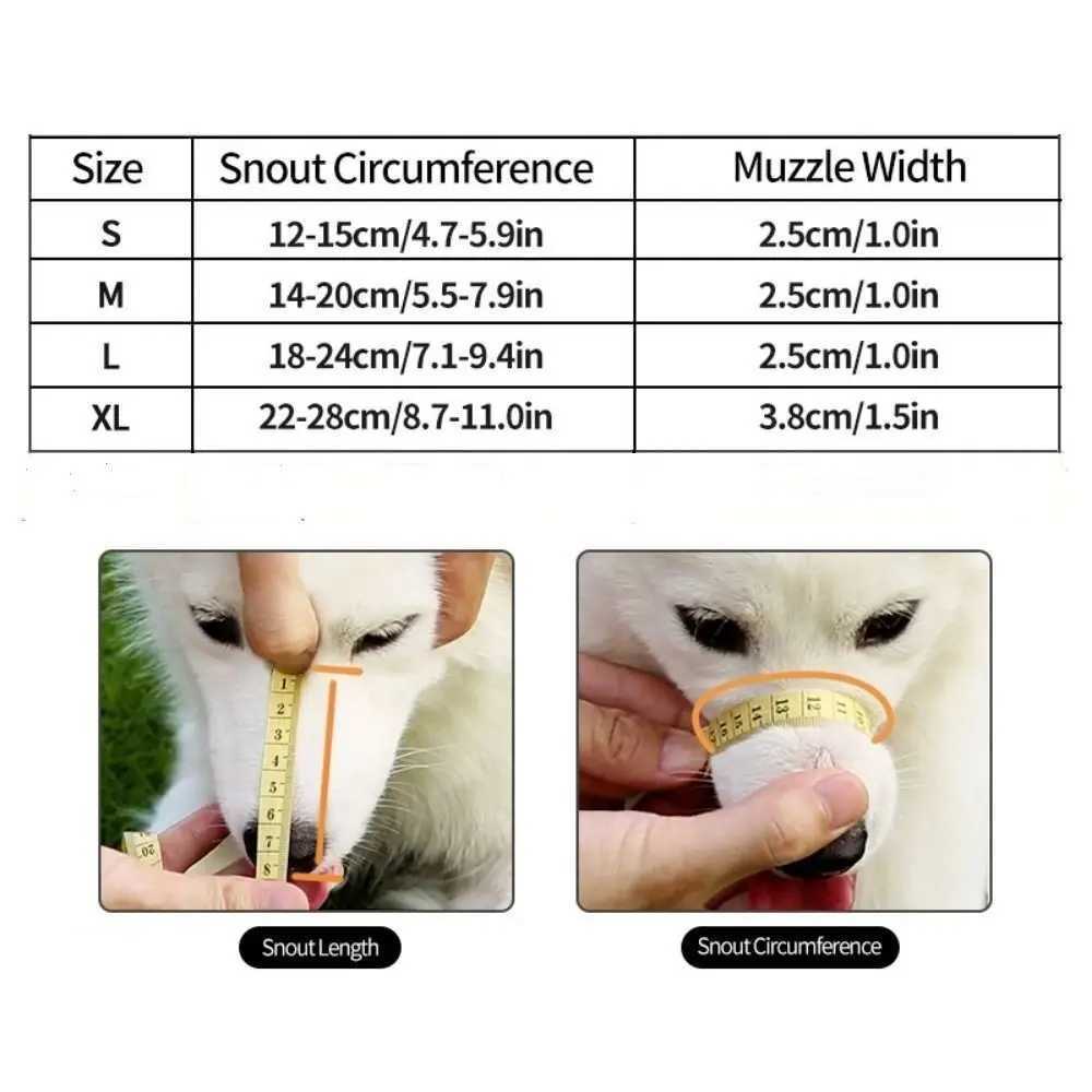 Adjusting Straps Mask Small Dogs Soft Nylon Dog Muzzle Adjustable Anti-biting Breathable Dog Straps MaskXJ250218
