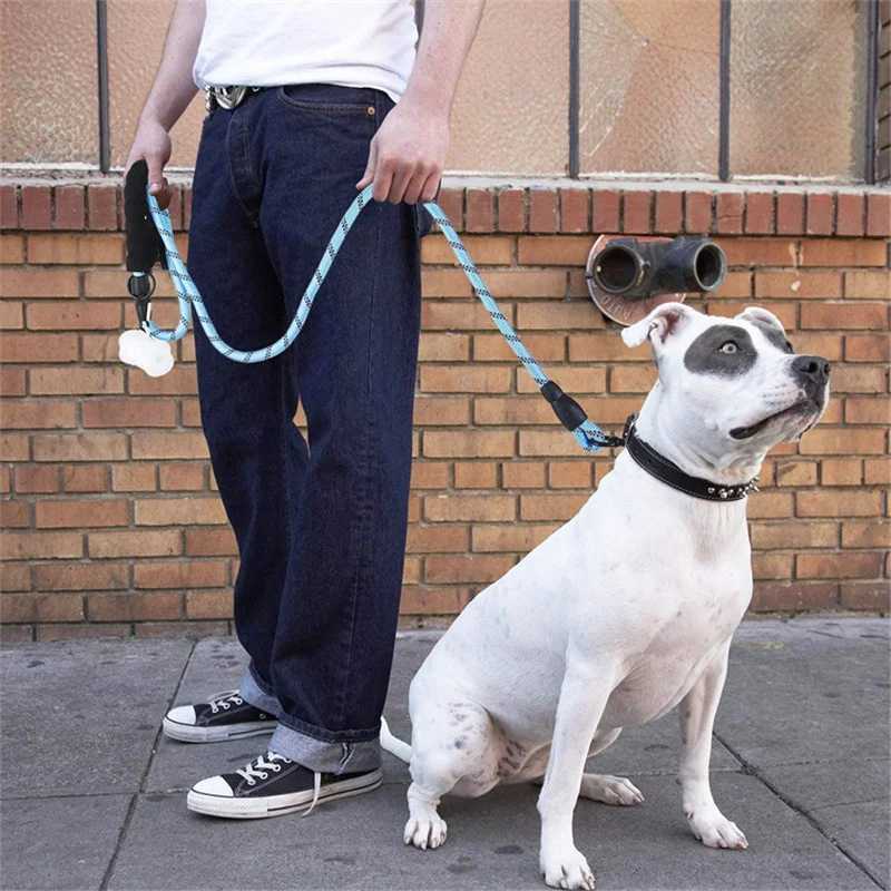 150/200/300cm Strong Dog Leash Reflective Pet Leashes Long Lanyard Walking Traction Rope for Puppy Small Medium Large Big DogsXJ250218